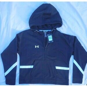 Under Armour Women Storm Fleece Hoody Black Large New Retail $80